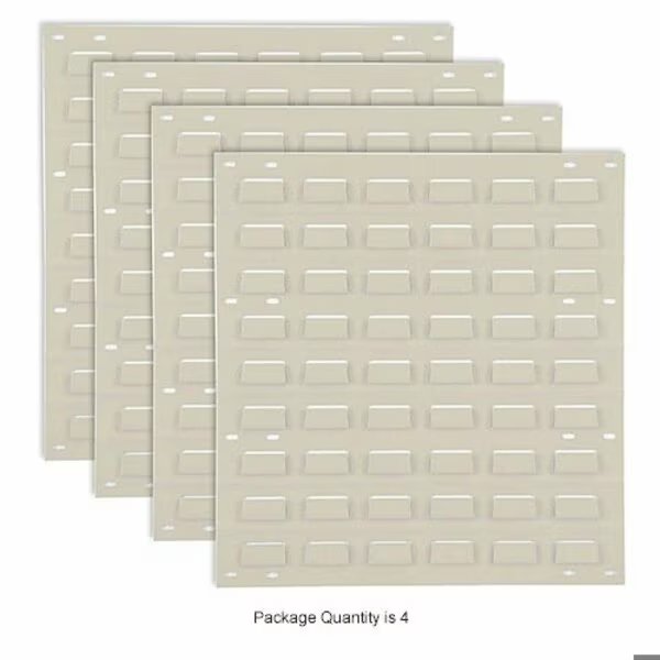 GEC™ Louvered Wall Panel Without Bins 18x19 Tan, Global Equipment, Mfr#: 239998TN